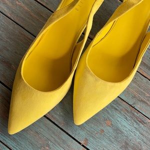 Mohito bright yellow open hill shoe
